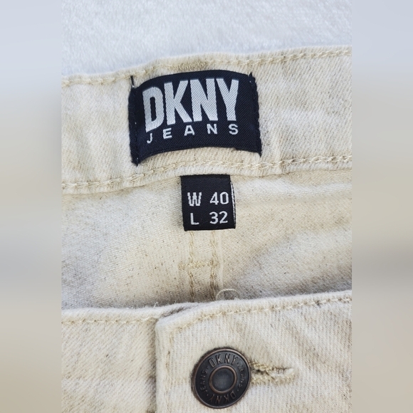 DKNY BEDFORD STRETCH SLIM STRAIGHT LEG BEIGE MEN'S SIZE 40 - Picture 10 of 13